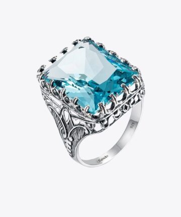 Blue Finger Ring